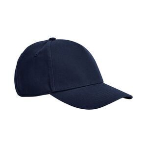 Beechfield Classic Natural Cotton Panelled Cap / French Navy